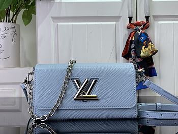 Louis Vuitton Twist West Pochette Epi cowhide with grain blue