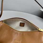 Miumiu Nappa Leather Pouch Brown - 3