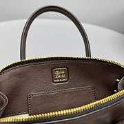 Miumiu Aventure nappa leather top-handle bag briarwood - 4