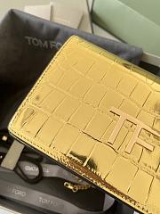 Tom Ford Embrossed Crocodile Crossbody Gold - 2