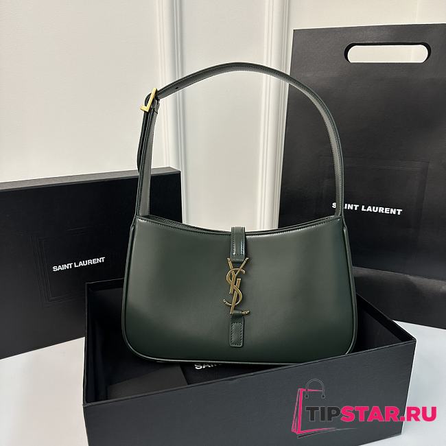 Ysl LE 5 À 7 Rive Gauche Bag In Dark Green - 1