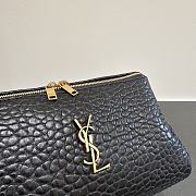 Ysl Gaby logo-plaque wash bag - 3