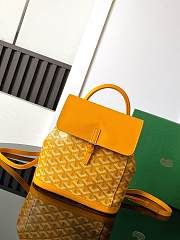 Goyard Alpin Backpack Coated Canvas Yellow - 1