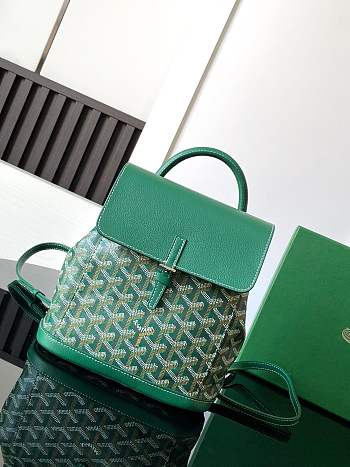 Goyard Alpin Backpack Coated Canvas Green