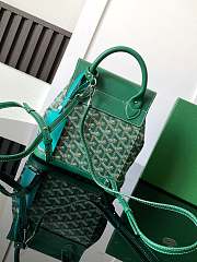 Goyard Alpin Backpack Coated Canvas Green - 6