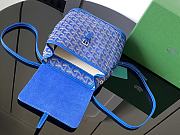 Goyard Alpin Backpack Coated Canvas Blue - 5