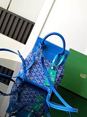 Goyard Alpin Backpack Coated Canvas Blue - 3