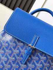 Goyard Alpin Backpack Coated Canvas Blue - 2