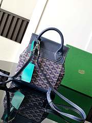 Goyard Alpin Backpack Coated Canvas Dark Blue - 3