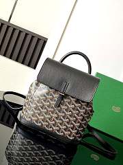 Goyard Alpin Backpack Coated Canvas Black - 1