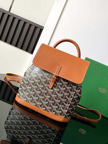 Goyard Alpin Backpack Coated Canvas Orange