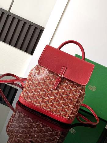 Goyard Alpin Backpack Coated Canvas Red