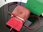 Goyard Alpin Backpack Coated Canvas Red - 5