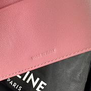 Celine COMPACT WALLET WITH COIN TRIOMPHE in Shiny calfskin Pink - 3