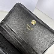 Celine Small Wallet Triomphe In Black - 4