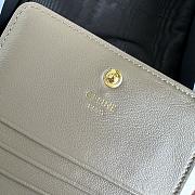 Celine Small Wallet Triomphe In Gray - 3