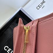 Celine Small Wallet Triomphe In Pink - 5