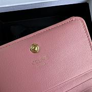 Celine Small Wallet Triomphe In Pink - 6