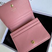 Celine Small Wallet Triomphe In Pink - 4