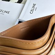 Celine Triomphe Card Holder In Brown - 6