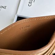 Celine Triomphe Card Holder In Brown - 5