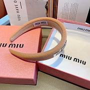 MIUMIU | twill leather custom headband - 2