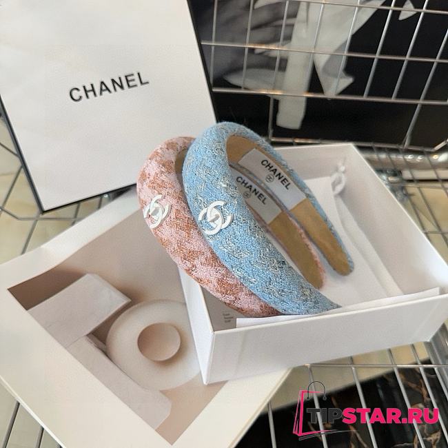 Chanel headband fresh and trendy pink/blue - 1