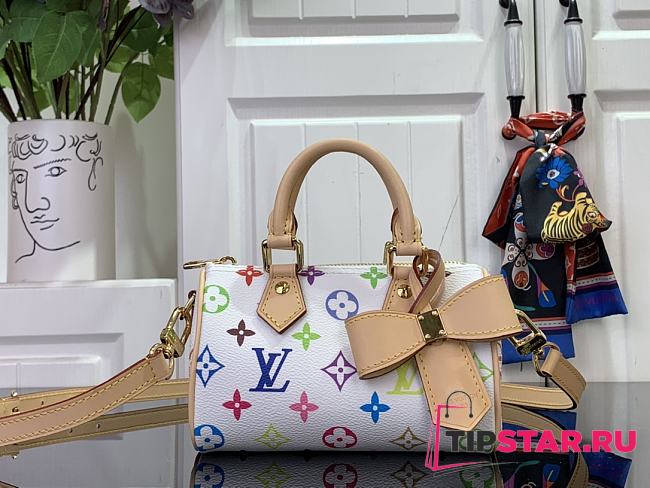 Louis Vuitton x Murakami Nano Speedy Monogram White - 1