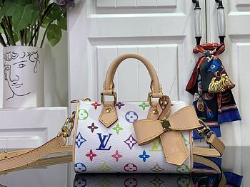 Louis Vuitton x Murakami Nano Speedy Monogram White