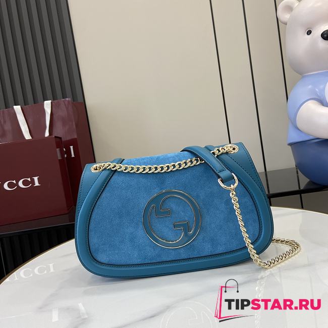 Gucci Small Blondie Original GG Blue - 1