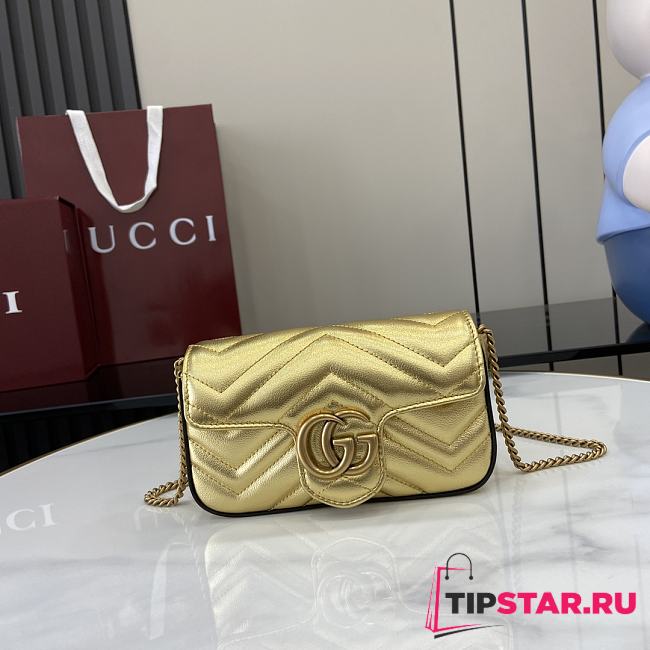 Gucci GG Marmont mini shoulder bag gold - 1