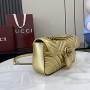 Gucci GG Marmont small shoulder bag gold - 6