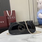 Gucci Blondie small shoulder bag Black patent leather - 1