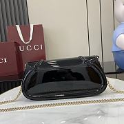 Gucci Blondie small shoulder bag Black patent leather - 4