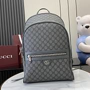 Gucci Ophidia medium backpack Silver-tone accessories gray - 1