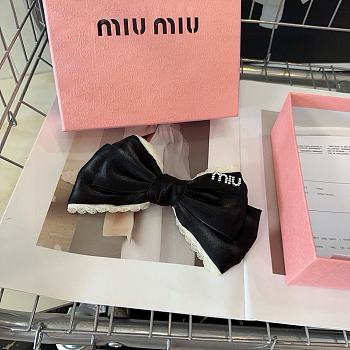 Miumiu Hairclip in Black 01