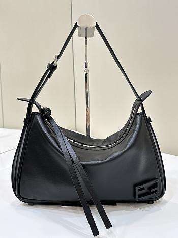 Fendi Simply Fendi Medium Black leather mini-bag