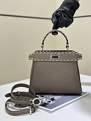 Fendi Peekaboo's iconic handbag gray - 1