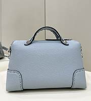 Fendi By The Way Medium Shoulder Bag Blue - 6