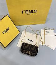 Fendi Nano Baguette Super mini bag card Sheepskin - 1