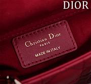 Dior Lady d-joy-micro Leather with Velvet red - 2