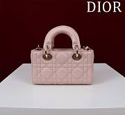 Dior Lady d-joy-micro Leather with Velvet light pink - 6