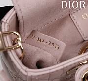 Dior Lady d-joy-micro Leather with Velvet light pink - 4