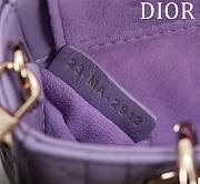 Dior Lady d-joy-micro Leather with Velvet purble - 3