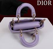 Dior Lady d-joy-micro Leather with Velvet purble - 2