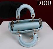 Dior Lady d-joy-micro Leather with Velvet blue - 4