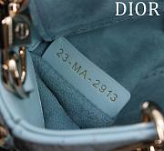 Dior Lady d-joy-micro Leather with Velvet blue - 2