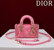 Dior Lady d-joy-micro Leather with Velvet pink - 1