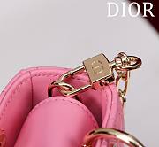 Dior Lady d-joy-micro Leather with Velvet pink - 6