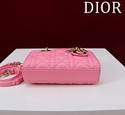 Dior Lady d-joy-micro Leather with Velvet pink - 5